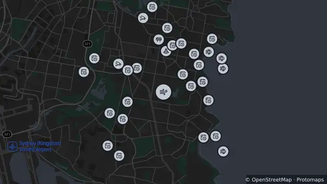 Map of Air Quality — Randwick and nearby items