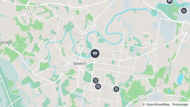 Map of Roadworks — Barry Street — East Ipswich and nearby items