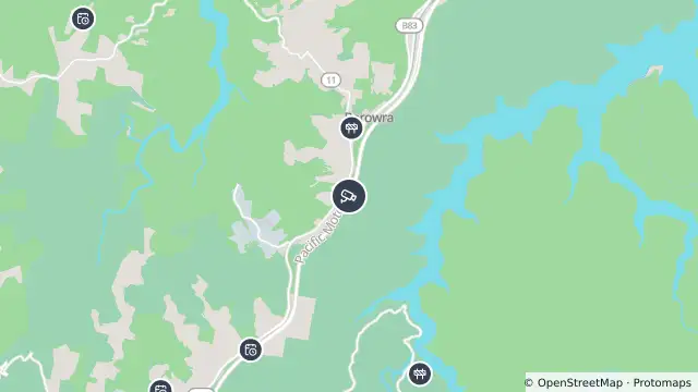 Map of M1 Pacific Motorway (Windybanks) and nearby items