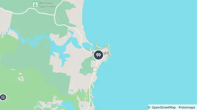 Map of Scheduled Roadwork — Bunga St, Bermagui and nearby items