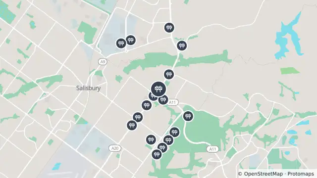 Map of Mowing — Main North Road, Salisbury Park and nearby items