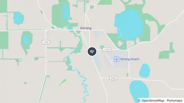 Map of Kerang and nearby items