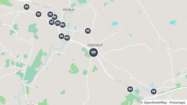 Map of Telecommunications Network Extensions — South Eastern Freeway, Hahndorf and nearby items