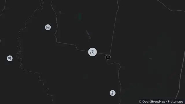 Map of Adverse Weather Water Over Road — Dalwood Road, Dalwood and nearby items