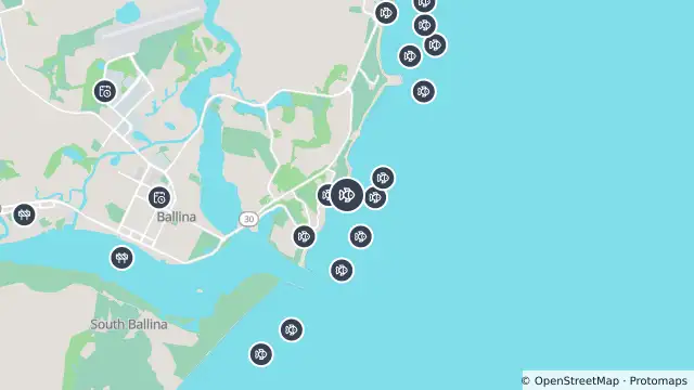 Map of Smart Drumline Location — Shelly and nearby items