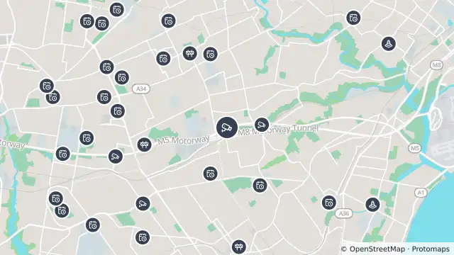 Map of M5 (Kingsgrove) and nearby items