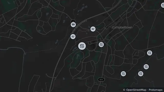 Map of Planned Power Outage — Campbelltown and nearby items