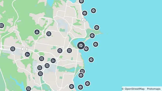Map of Drone Surveillance Location — Dee Why Beach and nearby items