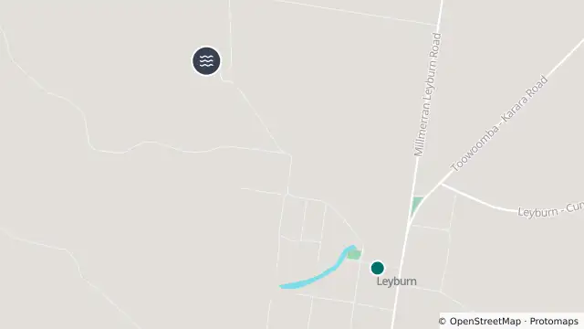 Map of Flooding — Macintyre Street / Tummaville Road — Leyburn and nearby items
