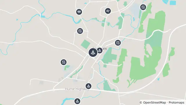 Map of Special Event — Bourke Street, Goulburn and nearby items