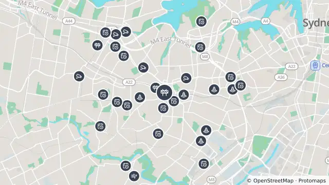 Map of Scheduled Roadwork Utilities — Old Canterbury Road, Lewisham and nearby items