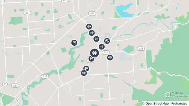 Map of Traffic Management — Gorge Road, Campbelltown and nearby items