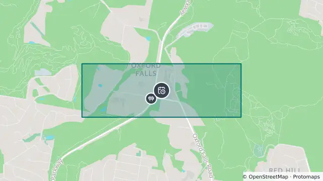 Map of Planned Power Outage — Beacon Hill, Oxford Falls and nearby items