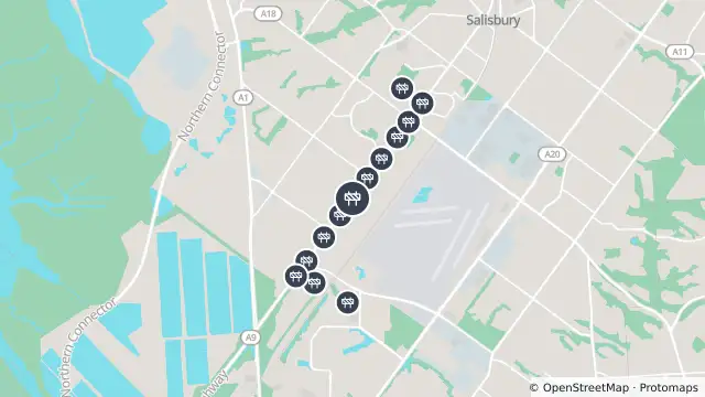 Map of Mowing — Salisbury Highway, Parafield Gardens and nearby items