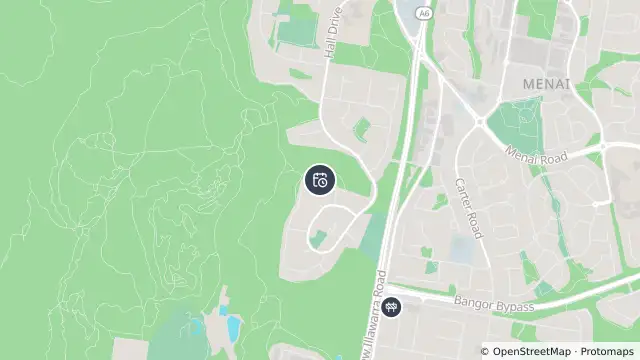 Map of Planned Power Outage — Menai and nearby items