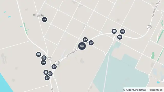 Map of Vms Trailer — North South Motorway, Penfield Gardens and nearby items