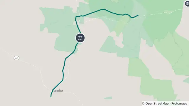 Map of Flooding — Dawson Developmental Road — Tambo / Windeyer and nearby items