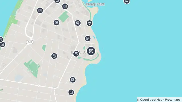 Map of Planned Power Outage — Blue Bay and nearby items