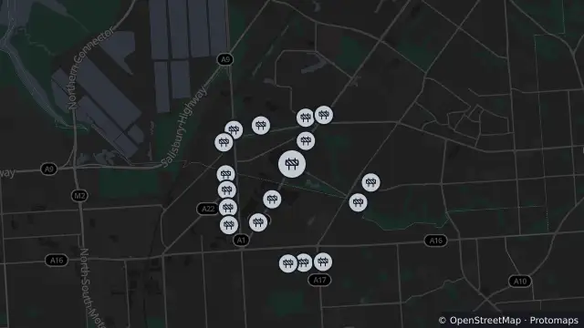 Map of Mowing — Main North Road, Pooraka and nearby items