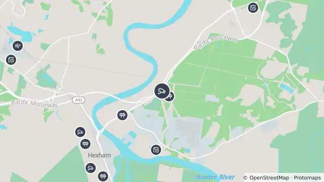 Map of Pacific Highway (Tomago) and nearby items