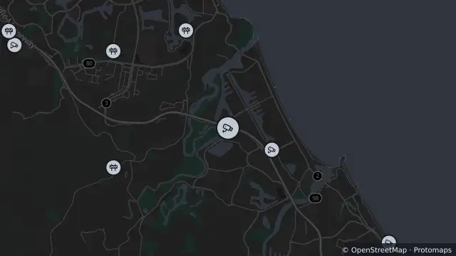 Map of Palm Beach - Pacific Motorway Exit 92 - North - 4221 and nearby items