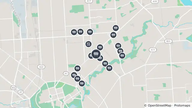 Map of Sign Installation — Ascot Avenue, Vale Park and nearby items