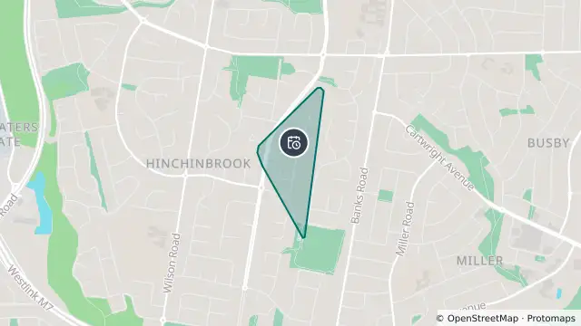 Map of Planned Power Outage — Hinchinbrook and nearby items