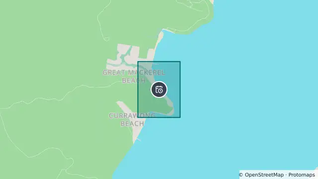 Map of Planned Power Outage — Great Mackerel Beach and nearby items