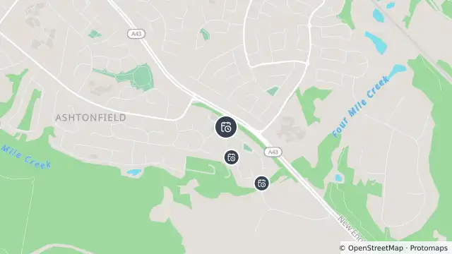 Map of Planned Power Outage — Ashtonfield and nearby items