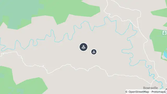 Map of Hazard — North Arm Road, Argents Hill and nearby items