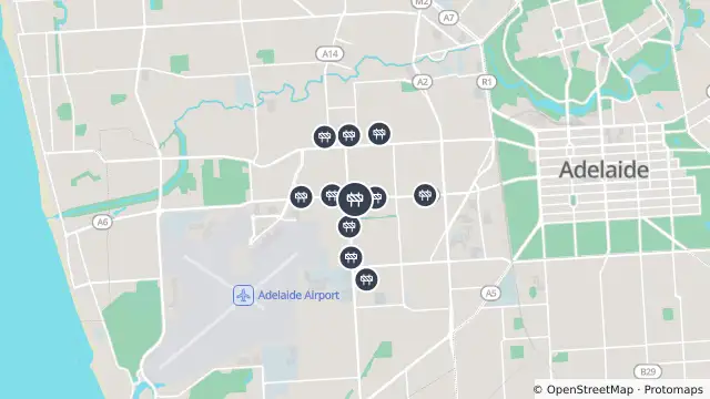 Map of Torrens To Darlington - Civil Works — Sir Donald Bradman Drive, Cowandilla and nearby items