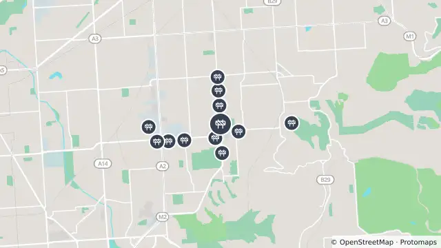 Map of Mowing — Goodwood Road, Daw Park and nearby items