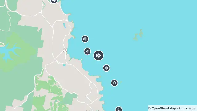 Map of Smart Drumline Location — Surf and nearby items