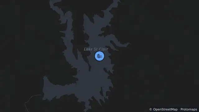 Map of Glennies Creek Dam and nearby items