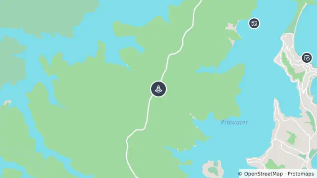 Map of West Head Road Cyclist Race — West Head Road, Ku-Ring-Gai Chase and nearby items