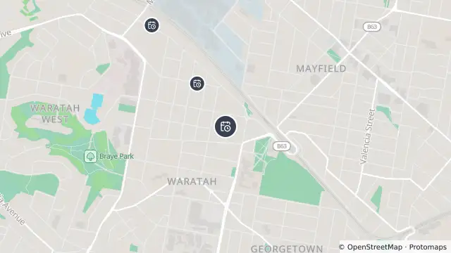 Map of Planned Power Outage — Waratah and nearby items