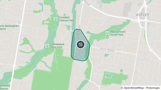Map of Planned Power Outage — Aspley and nearby items