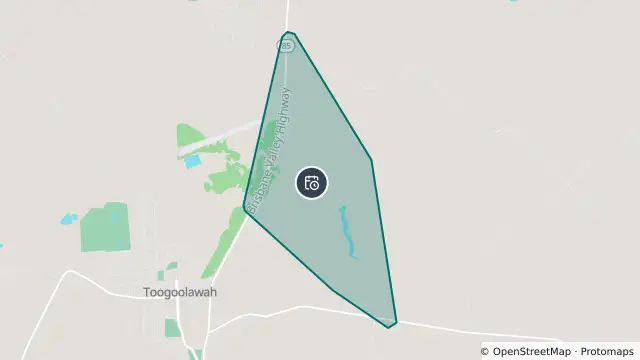 Map of Planned Power Outage — Cressbrook, Mount Beppo, Toogoolawah and nearby items