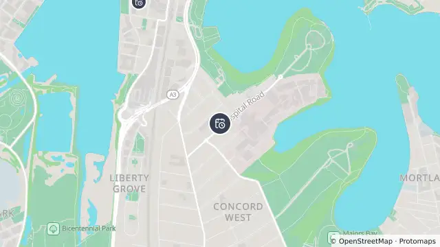 Map of Planned Power Outage — Concord, Concord West and nearby items