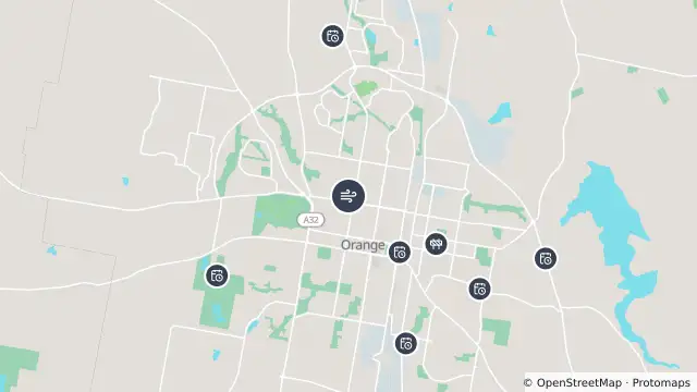 Map of Air Quality — Orange and nearby items