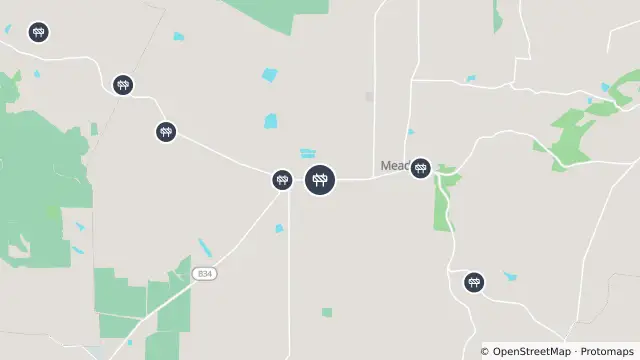 Map of Mowing — Dashwood Gully Road, Meadows and nearby items