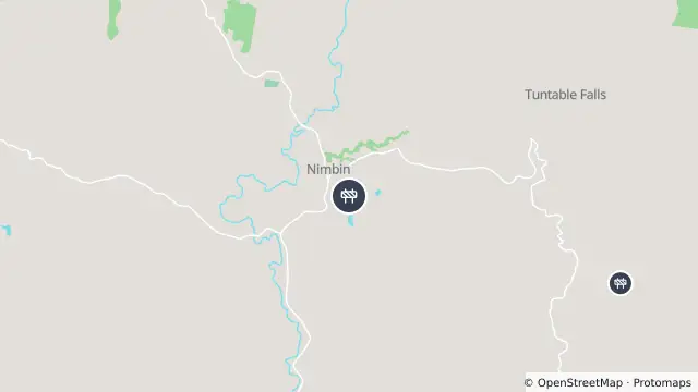 Map of Scheduled Roadwork — Neem Road, Nimbin and nearby items
