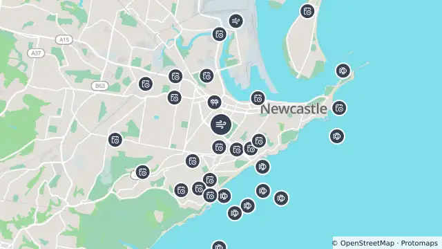 Map of Air Quality — Newcastle and nearby items