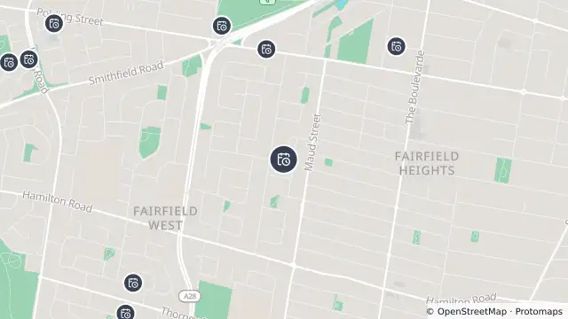 Map of Planned Power Outage — Fairfield West and nearby items