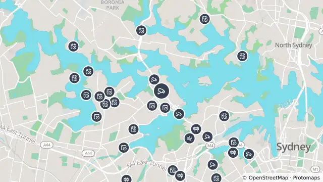 Map of Victoria Road West (Drummoyne) and nearby items