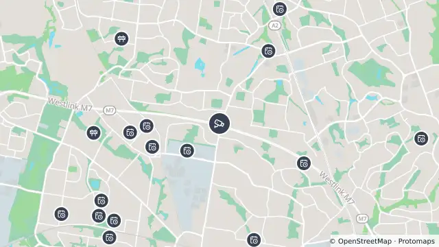 Map of M7 (Glenwood) and nearby items