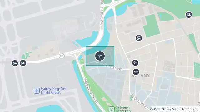 Map of Planned Power Outage — Botany, Pagewood and nearby items