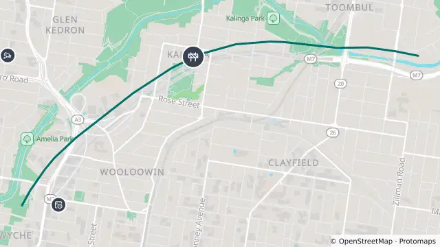 Map of Roadworks — Airport Link Tunnel — Clayfield / Lutwyche and nearby items