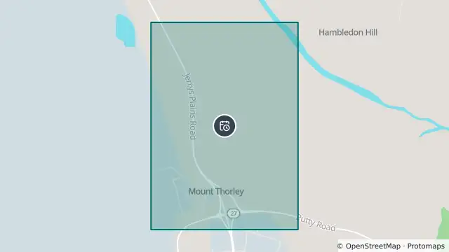 Map of Planned Power Outage — Mount Thorley and nearby items