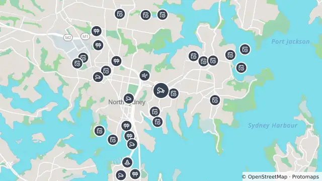 Map of Military Road (Neutral Bay) and nearby items